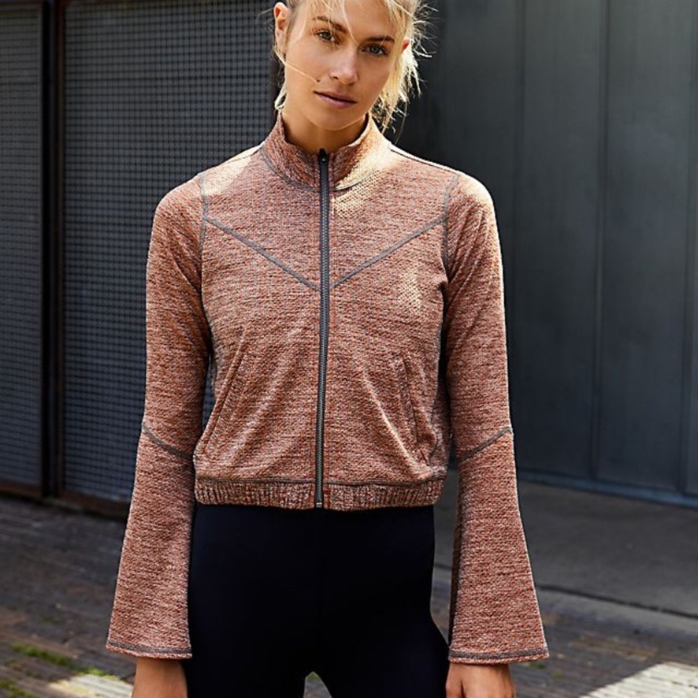 Free People Off the Grid Yoga Athletic Jacket